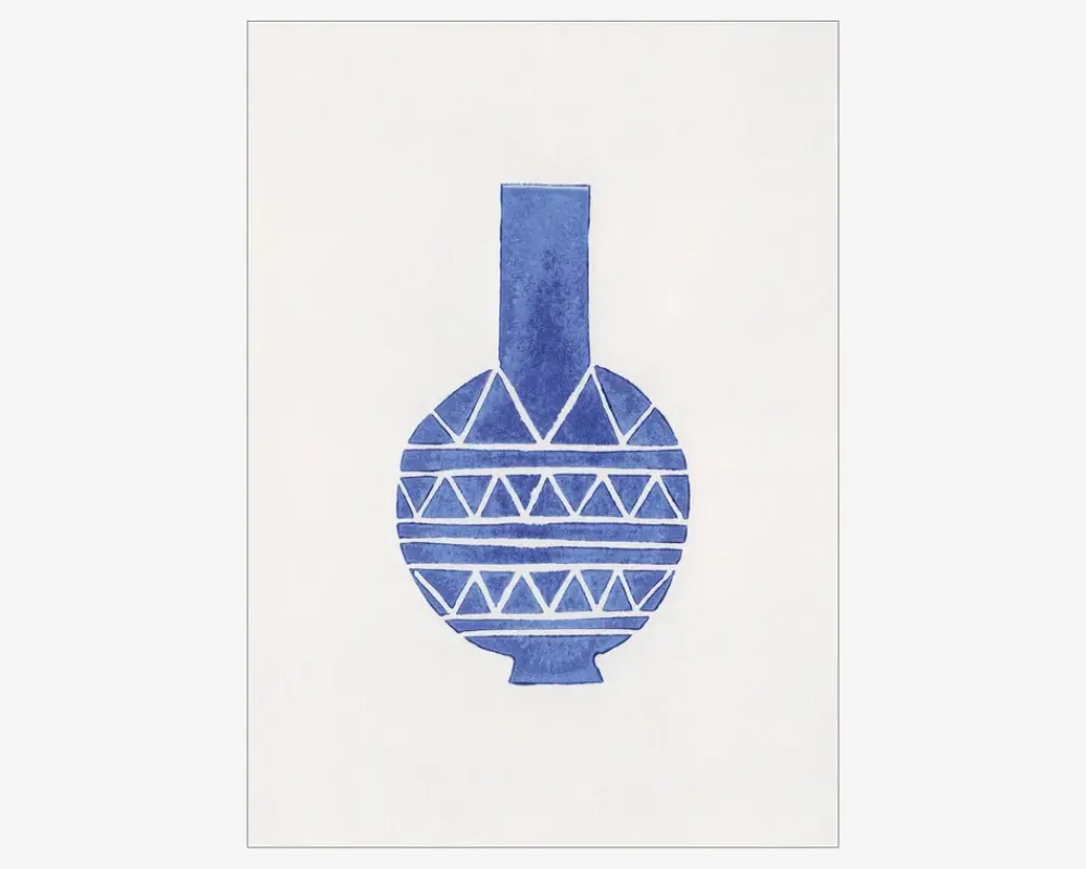 Sale Daells Bolighus Plakat Linocut Vase A5