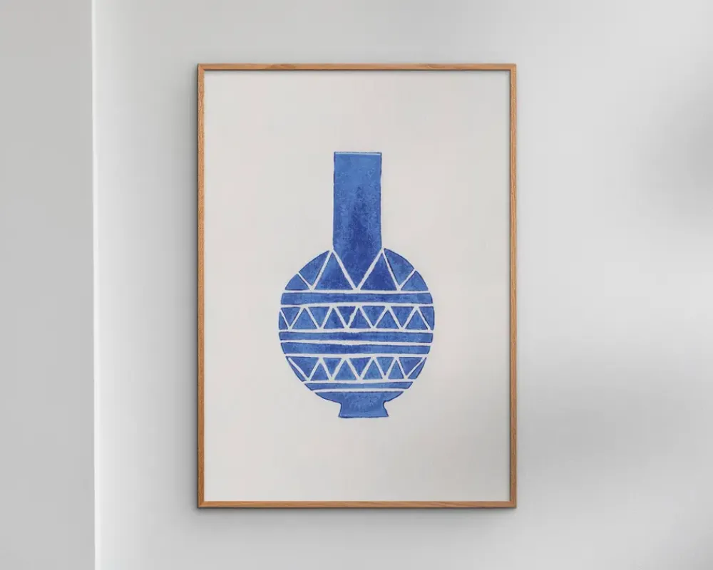 Sale Daells Bolighus Plakat Linocut Vase A5