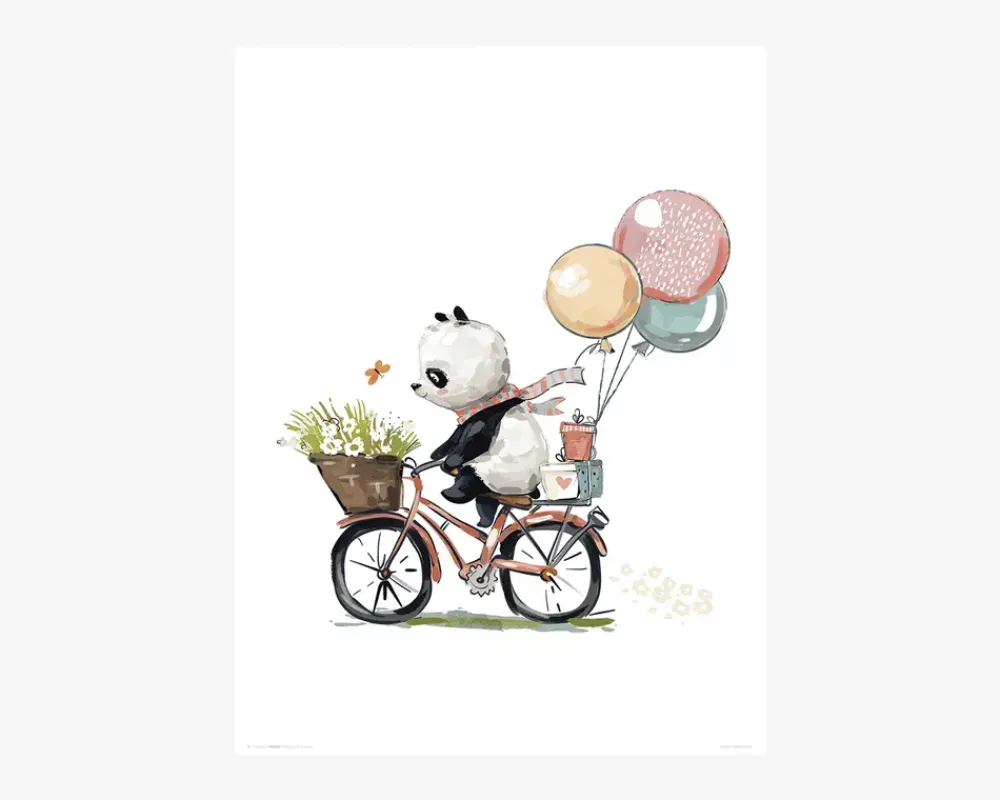 Clearance Daells Bolighus Plakat Panda Cykeltur