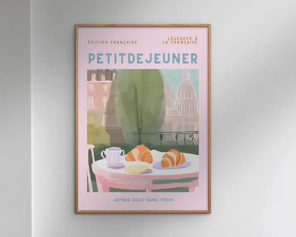 Clearance Daells Bolighus Plakat Petit Dejeuner A5