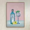 Clearance Daells Bolighus Plakat Petra Lizde Gin Cocktail 30x40 cm