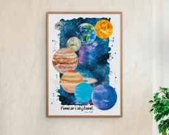 Sale Daells Bolighus Plakat Solsystemet 50x70 cm