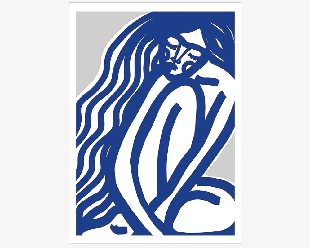 New Daells Bolighus Plakat The Silence Blue