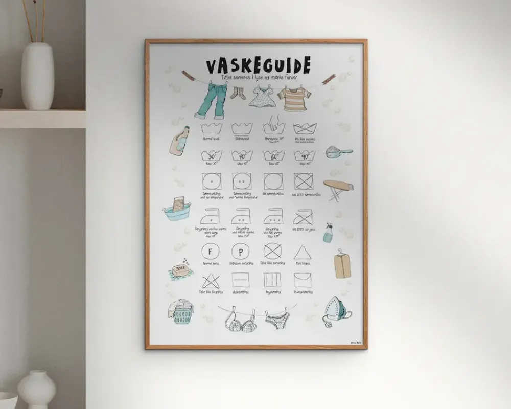 Daells Bolighus Plakat Vaskeguide A5
