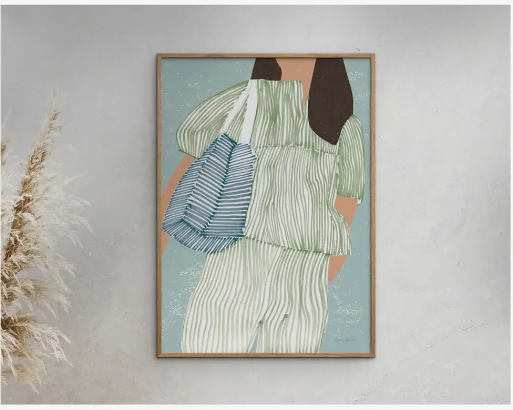 Daells Bolighus Plakat Wild Apple Striped 100x140 cm