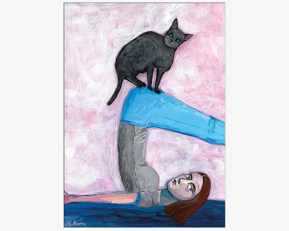 Outlet Daells Bolighus Plakat Yoga With My Cat