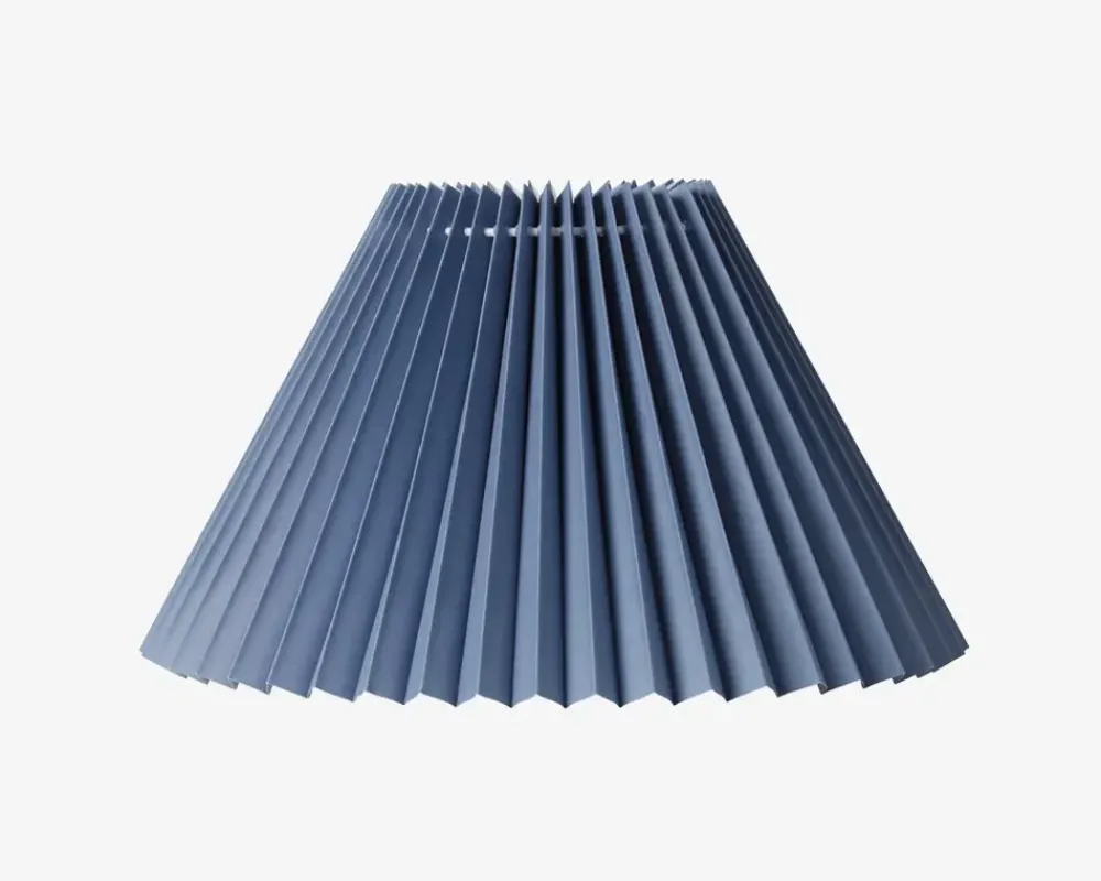 Outlet Daells Bolighus Plisseskærm Blå 17 cm