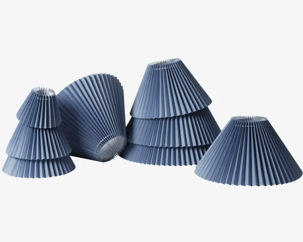 Daells Bolighus Plisseskærm Blå 21 cm