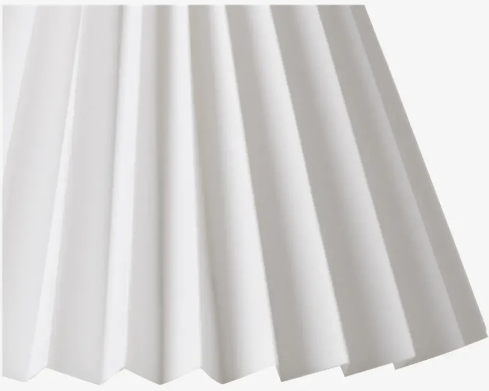 Clearance Daells Bolighus Plisseskærm Hvid 11 cm