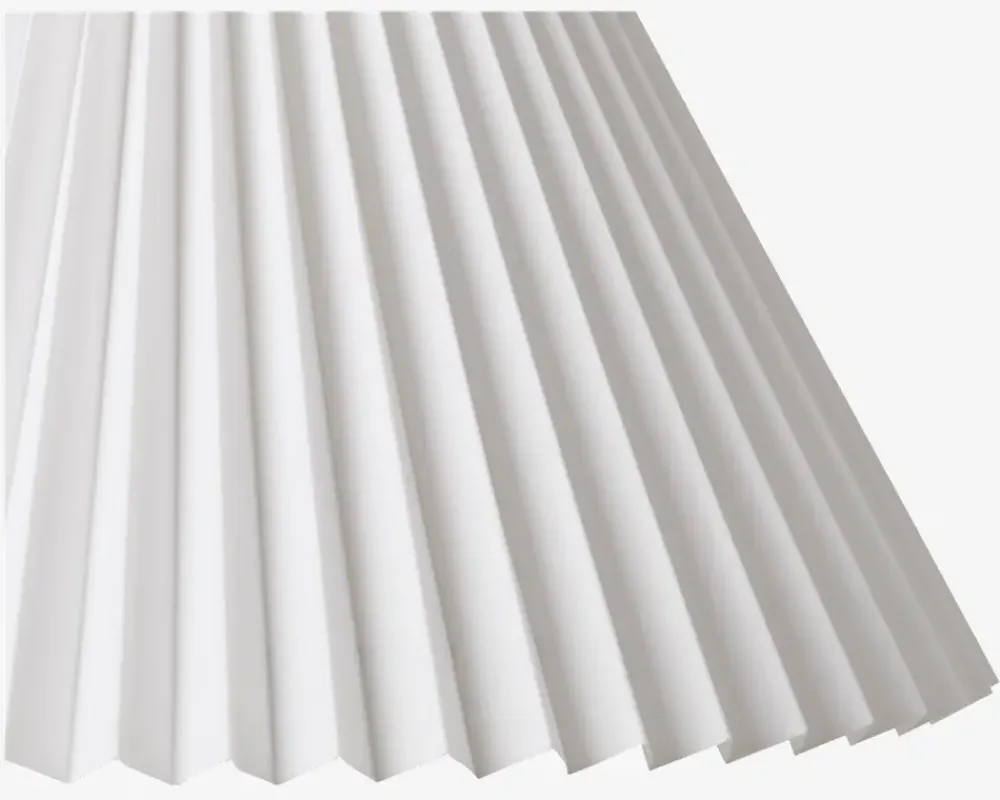 Daells Bolighus Plisseskærm Hvid 21 cm