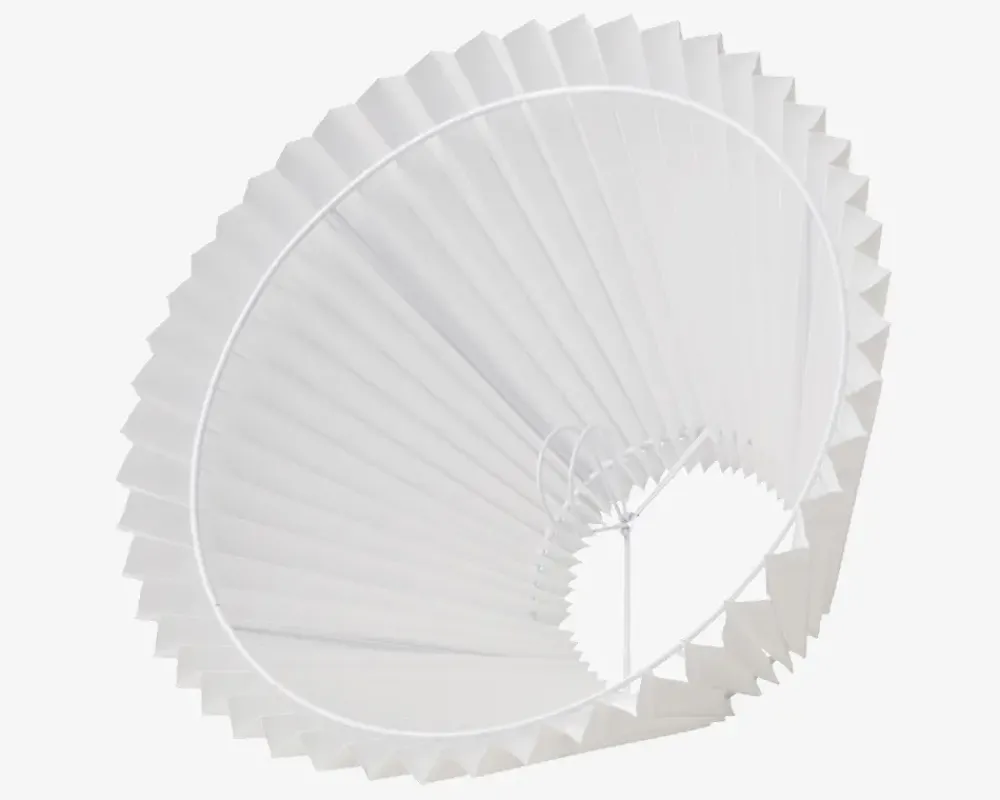 Daells Bolighus Plisseskærm Hvid 21 cm