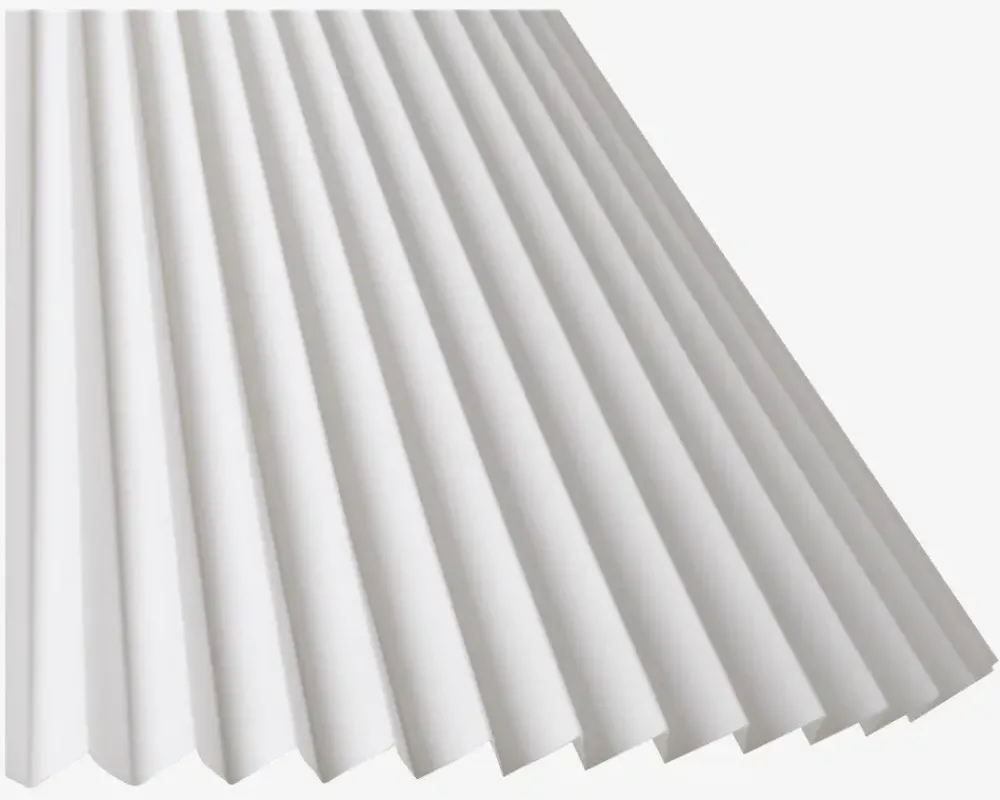 Outlet Daells Bolighus Plisseskærm Hvid 23 cm