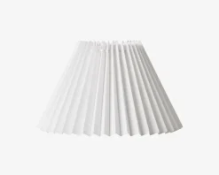 Hot Daells Bolighus Plisseskærm Hvid 17 cm