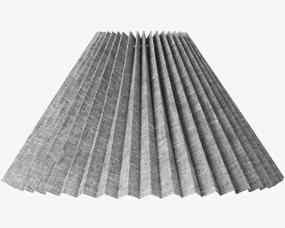 Hot Daells Bolighus Plisseskærm Sort Nistret 25 cm