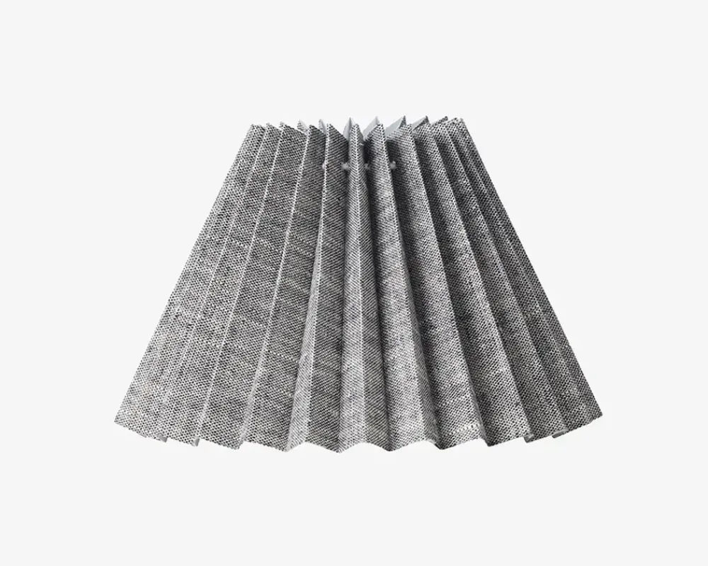 New Daells Bolighus Plisseskærm Sort Nistret 15 cm