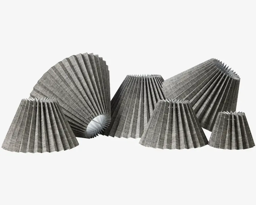 New Daells Bolighus Plisseskærm Sort Nistret 15 cm