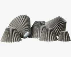 New Daells Bolighus Plisseskærm Sort Nistret 23 cm