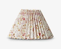 Clearance Daells Bolighus Plisséskærm Blomster 17 cm Rød