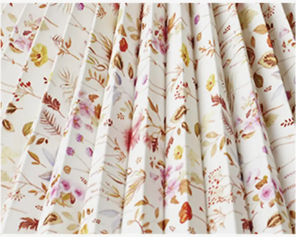 Discount Daells Bolighus Plisséskærm Blomster 23 cm Rød