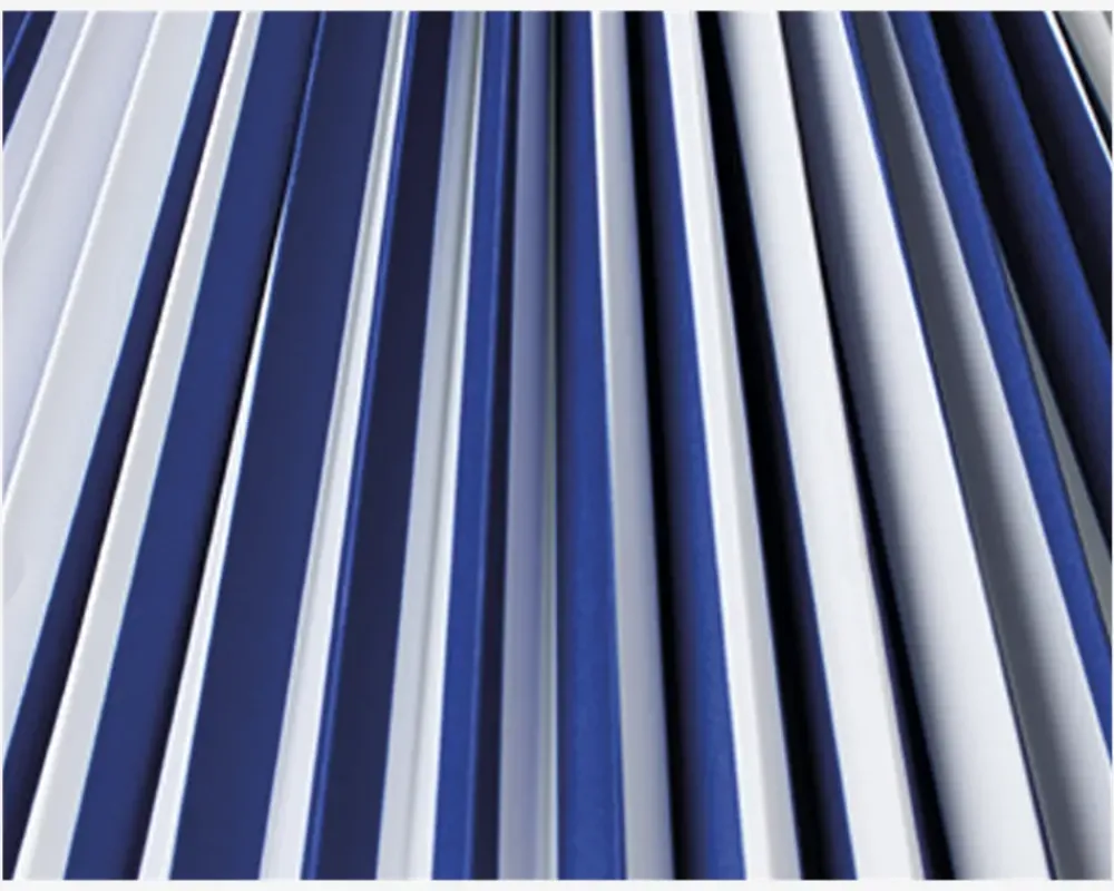 Clearance Daells Bolighus Plisséskærm Stribet Blå/Hvid 21 cm Blå, Hvid