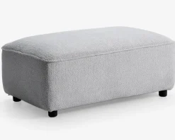 Sale Daells Bolighus Puf i lys beige møbelstof