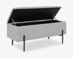 New Daells Bolighus Puf/bænk med opbevaring Grå