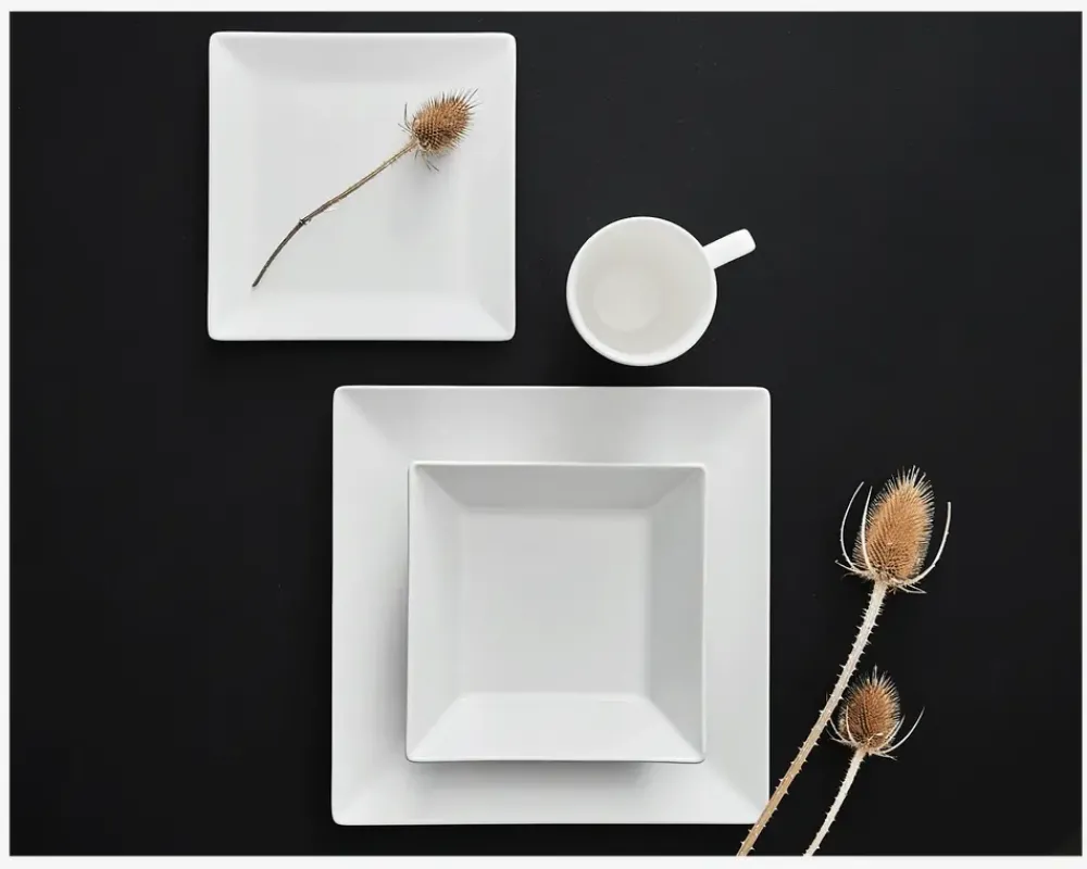 Online Daells Bolighus Quadro Stoneware 21 cm Hvid