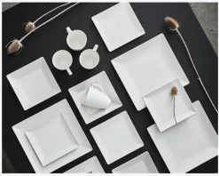 Online Daells Bolighus Quadro Stoneware 21 cm Hvid