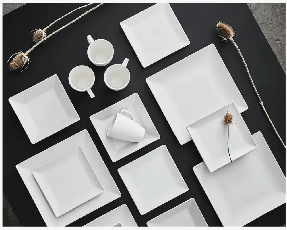 Online Daells Bolighus Quadro Stoneware 21 cm Hvid