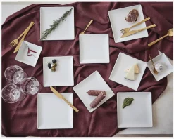 Best Daells Bolighus Quadro Tallerken Flad 26x26 cm Hvid