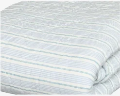 Daells Bolighus Quilt Plaid Ethnic Stripes Blå