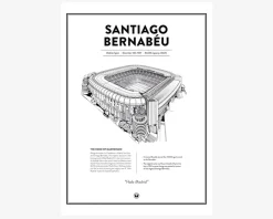 Hot Daells Bolighus Real Madrid - Santiago Bernabeu 50x70 cm