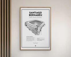 Hot Daells Bolighus Real Madrid - Santiago Bernabeu 50x70 cm