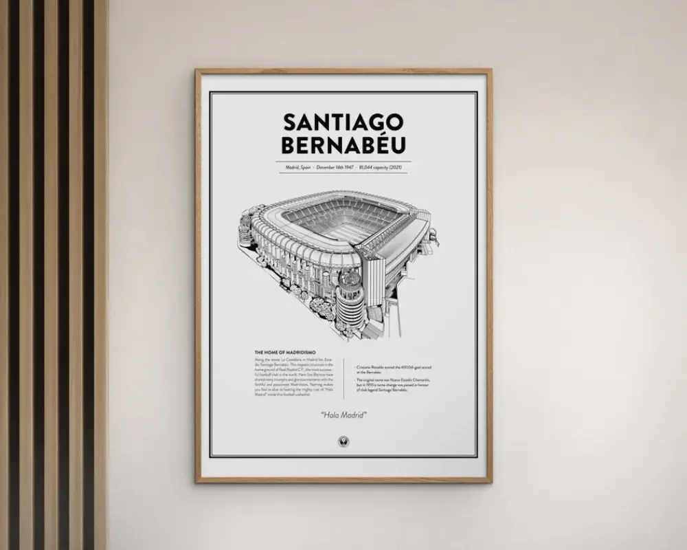 Hot Daells Bolighus Real Madrid - Santiago Bernabeu 50x70 cm