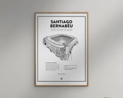 Hot Daells Bolighus Real Madrid - Santiago Bernabeu 50x70 cm