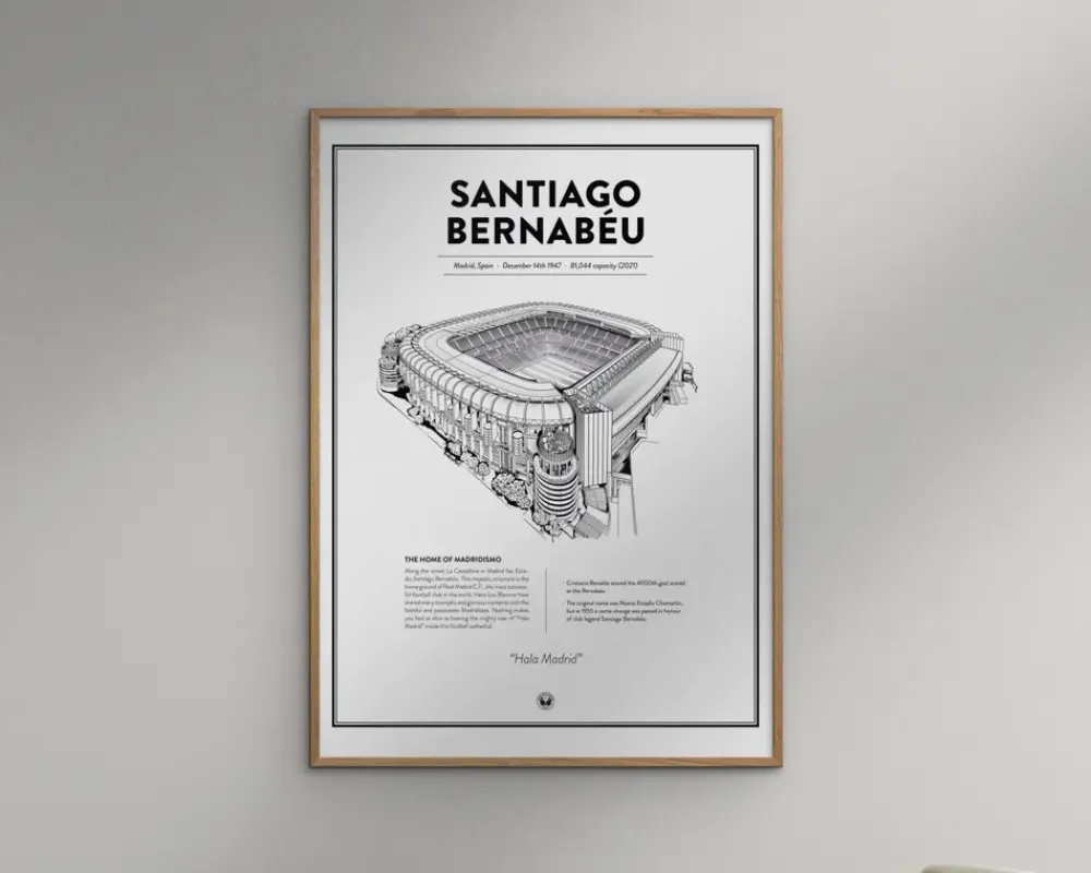 Hot Daells Bolighus Real Madrid - Santiago Bernabeu 50x70 cm