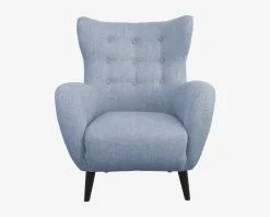 Best Daells Bolighus Øreklapstol Inkl. Fodskammel Blå