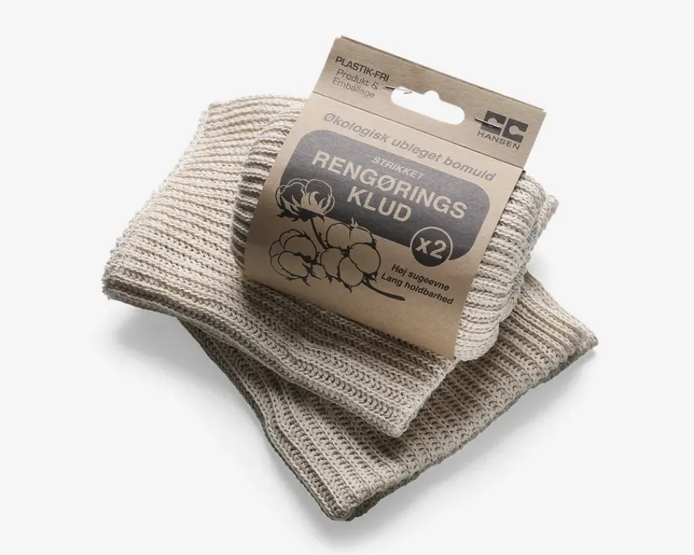 Clearance Daells Bolighus Rengøringsklude øko bomuld 2stk.