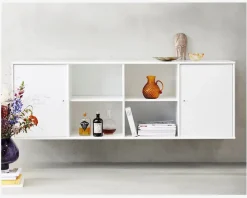 Outlet Daells Bolighus Reol Mistral 4 Sekt. m/2 Døre Hvid