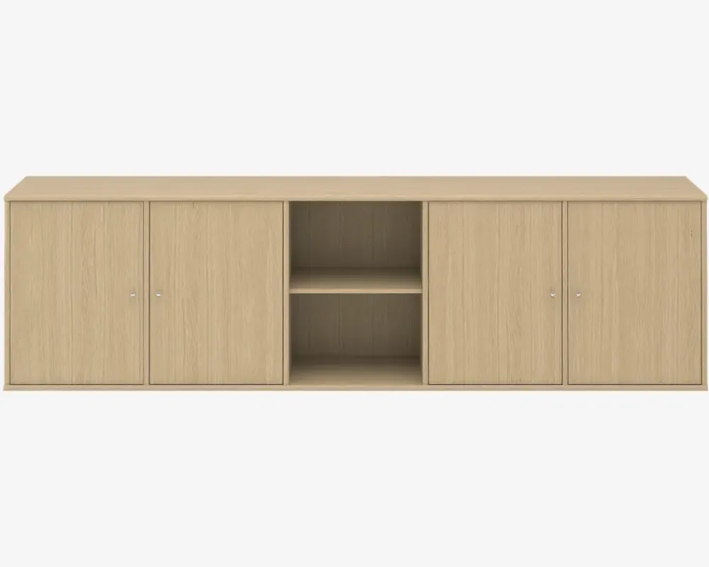 Discount Daells Bolighus Reol Mistral 5 sekt. m/4 Døre Eg