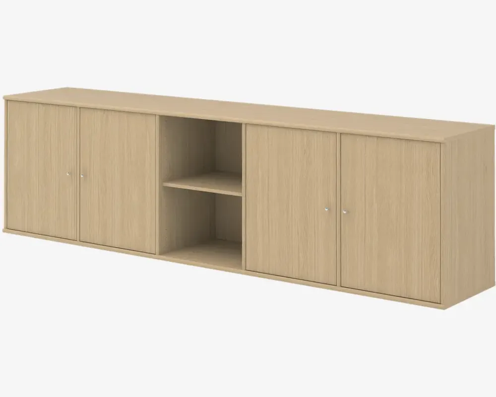 Discount Daells Bolighus Reol Mistral 5 sekt. m/4 Døre Eg