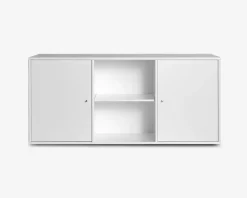 New Daells Bolighus Reol Mistral 3 Sekt. m/2 Døre Hvid