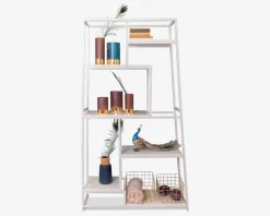 Hot Daells Bolighus Reol skrå hvid/hvid 102x178 cm