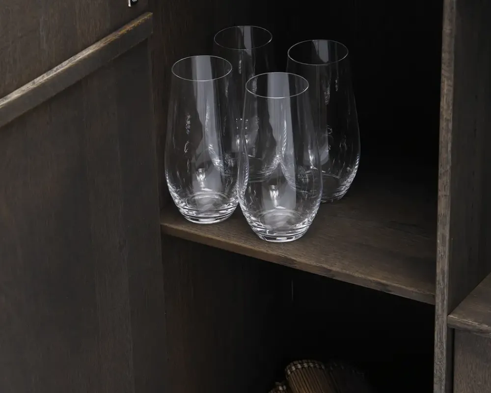 New Daells Bolighus Reolopstilling med døre og skuffer Røget Eg