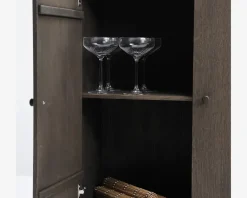 Daells Bolighus Reolopstilling med døre og skuffer Røget Eg