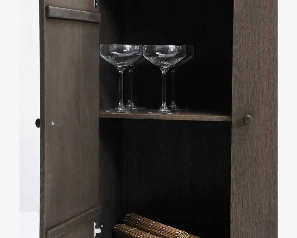 Daells Bolighus Reolopstilling med døre og skuffer Røget Eg