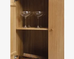 Best Daells Bolighus Reolopstilling med døre og skuffer oileret Eg