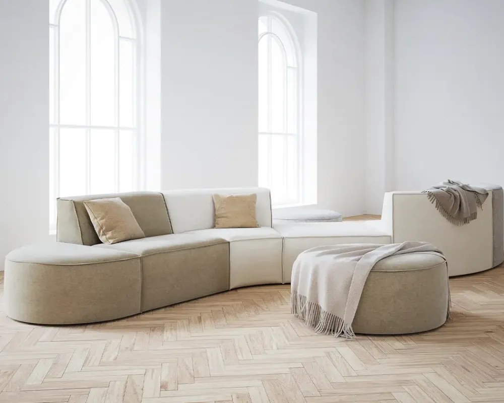 Outlet Daells Bolighus Rund puf Quadrato