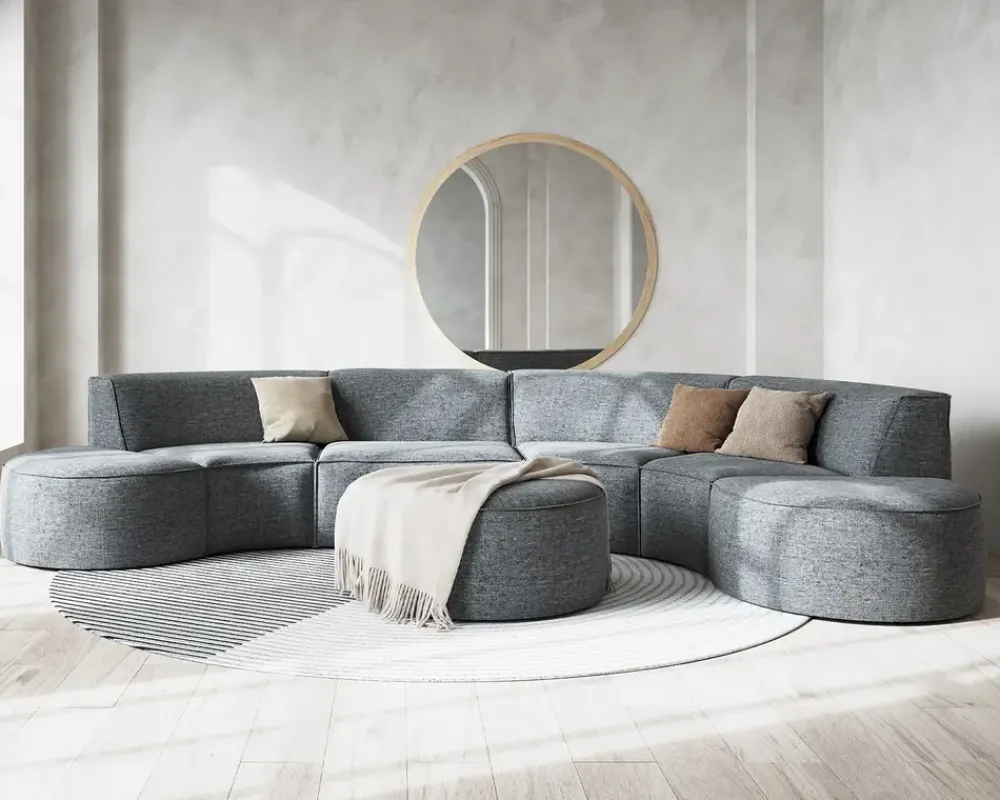 Outlet Daells Bolighus Rund puf Quadrato