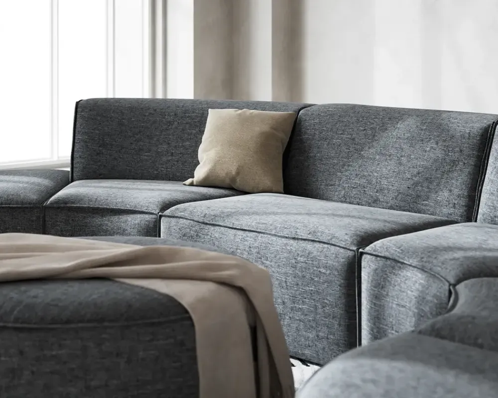 Outlet Daells Bolighus Rund puf Quadrato